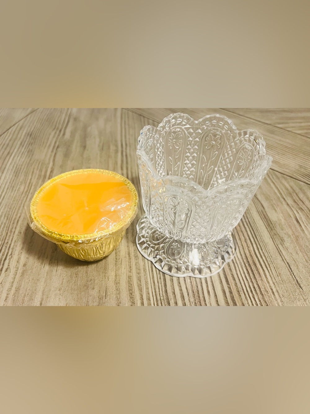 Avon x Fostoria Crystal Candle Holder with Charisma Candle Insert